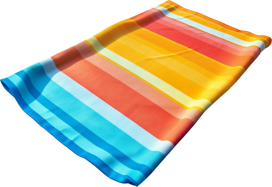 Kids beach towel. transparent background
